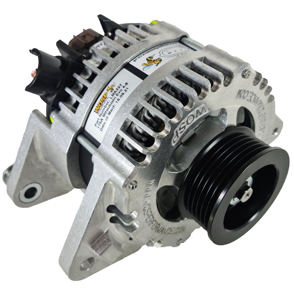 [WSPLMA337-HO-EXT] WOSP 300 Series Super Efficient High Output Race Alternator - Mitsubishi Lancer Evo 4-9