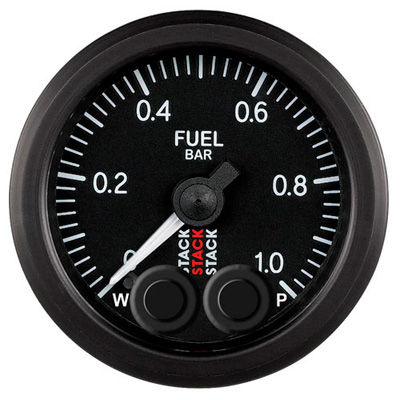 [249510-1905856] Stack Pro Control Fuel Pressure Gauge For Low Pressure Systems (0-1bar)