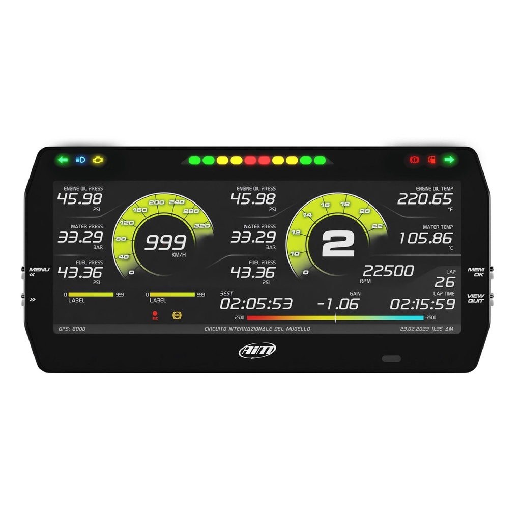 [7001314-3817976] AIM MXT 1.3 Strada IVA Compliant Dash Kit (10” Colour TFT Display) (CAN)