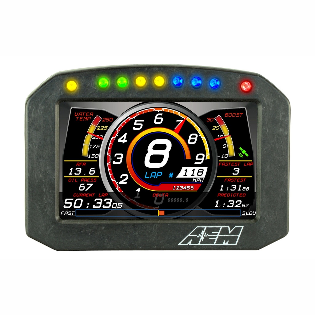 [2012886-2210261] AEM Electronics CD-5 Carbon Flat Panel Digital Dash Display With Data Logging (Without GPS)