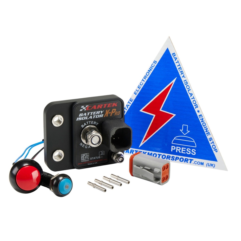 [7001931-3860566] Cartek X-Pro Solid State Battery Isolator (Complete Kit With Blue External Button)