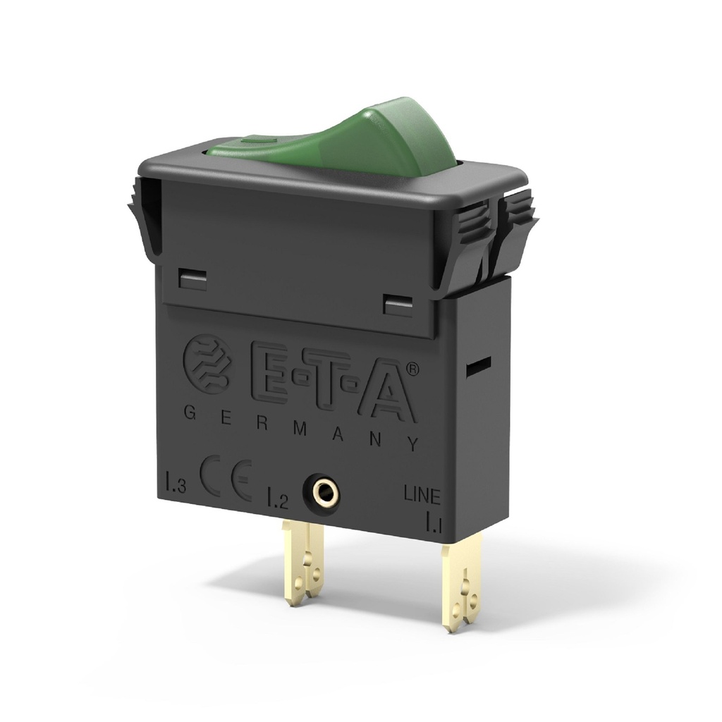[7001353-3820366] ETA Series 3130 Circuit Breaker Switch (Green, 15 Amp)