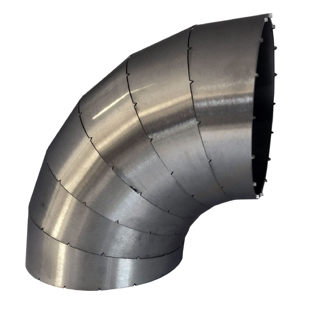 [7001930-3860034] Jetex Pie Cut Stainless Steel Universal Exhaust Bend Pieces (35mm, Single)
