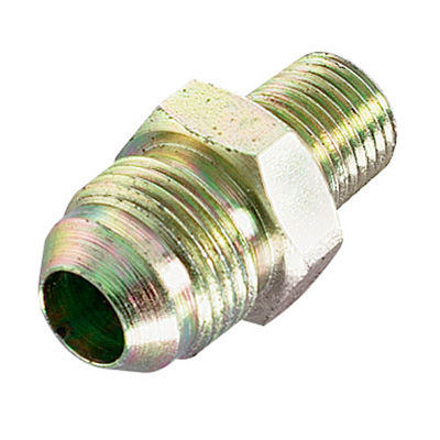 [243289-1923066] Sytec Male To Male Adaptor NPT - JIC (Aluminium, 1/4 Inch NPT / -6 JIC)
