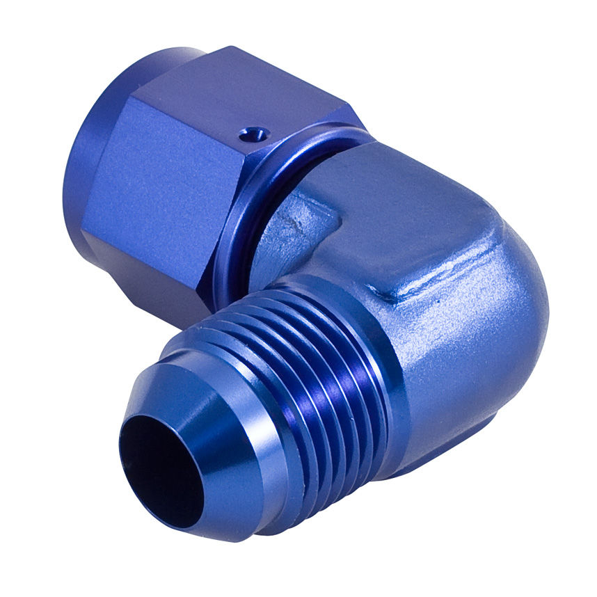 [268335-2290511] Automotive Plumbing Solutions Adaptor 90 Degree Male to Female Elbow (Black, -6 JIC (9/16x18))
