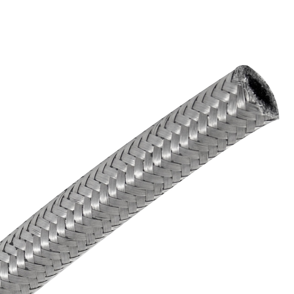 [245500-1131907] Moquip 100R6 Stainless Braided Push On Oil Hose (5/8 Inch Bore)