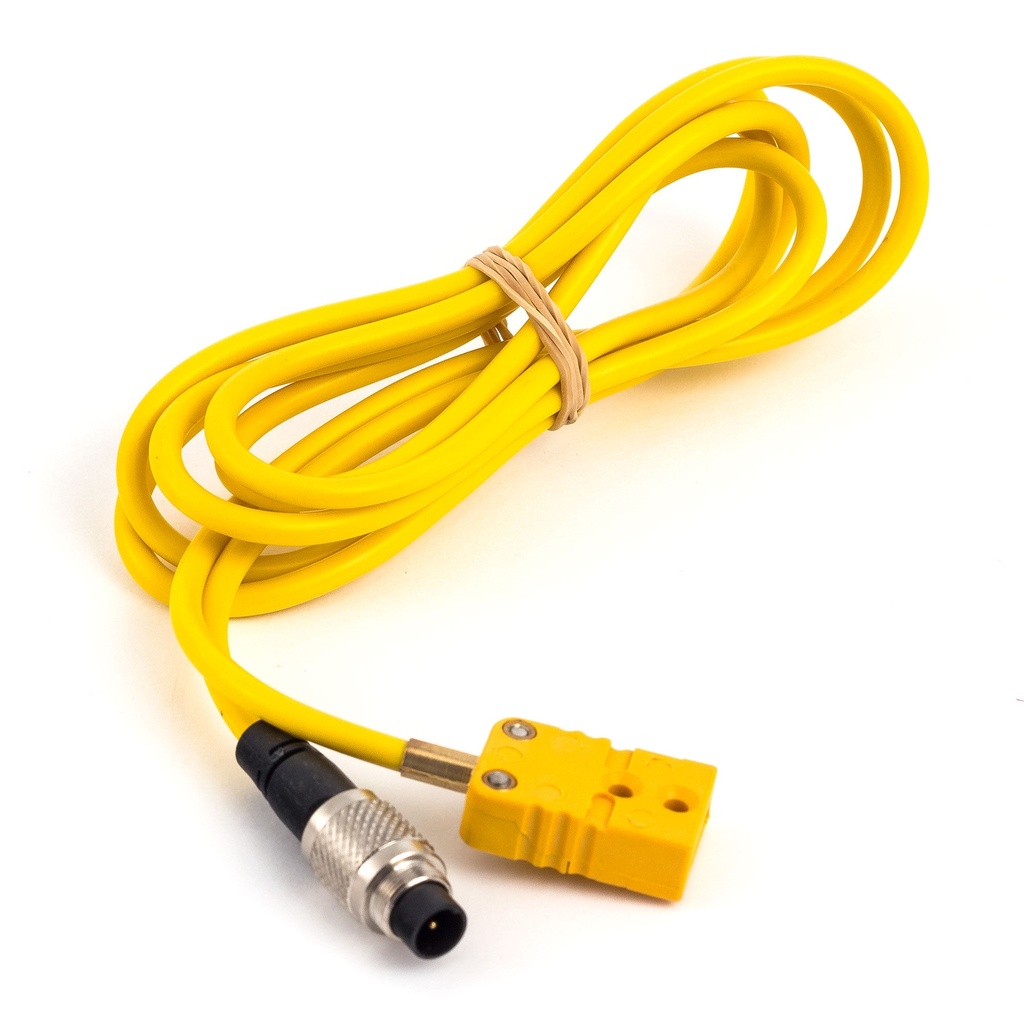 [2013275-2214913] AIM Thermocouple Patch Lead - TC Yellow to 712 3 Pin (Metal Binder Plug) (2m)