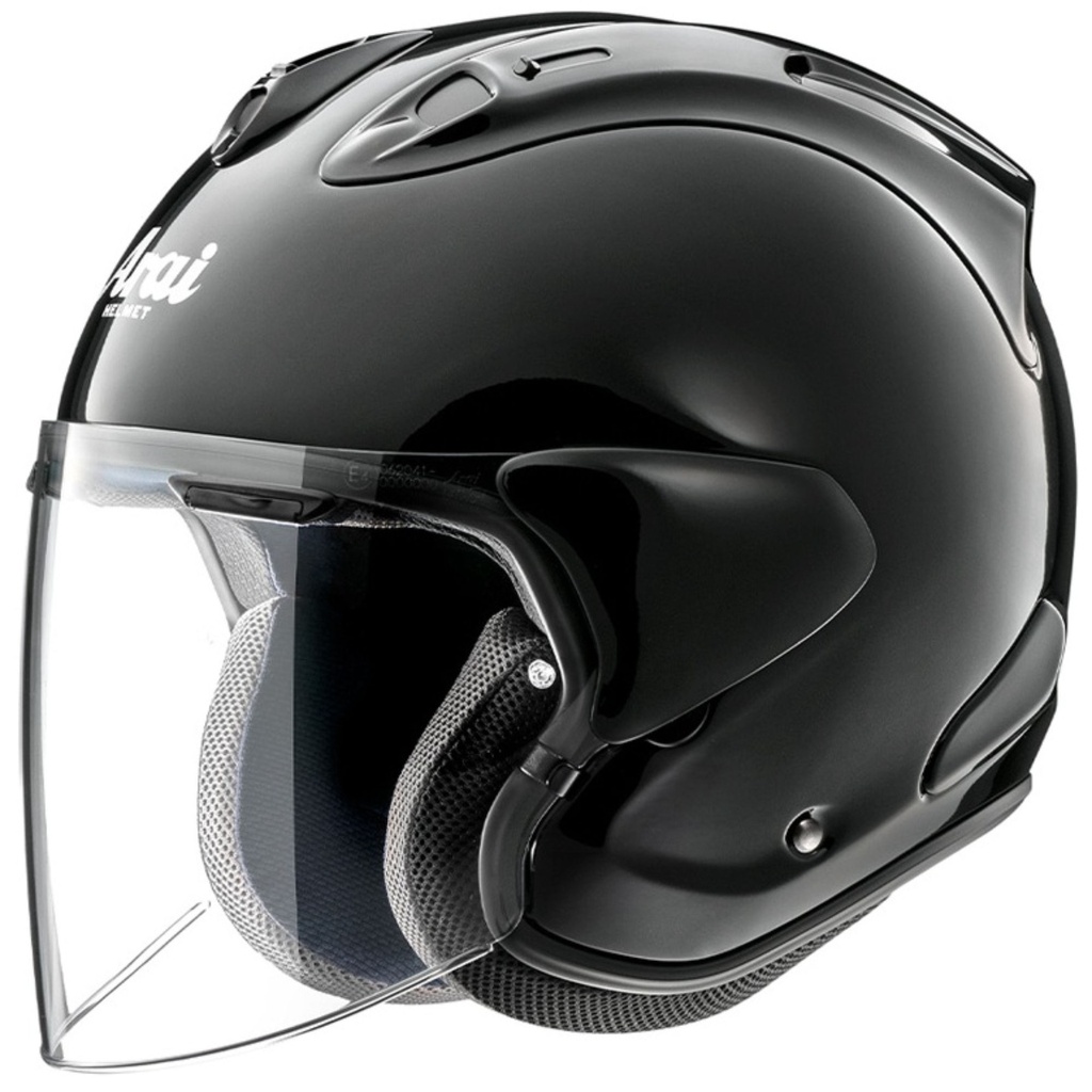 [5002420-3891306] Arai SZ-R Evo Plain Motorcycle Helmet (M (57-58cm), Diamond Black)